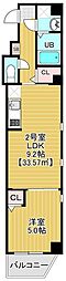 ジニアック アサクサ 302 1LDKの間取図画像