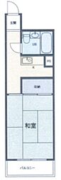 三田高島平第三コーポ 1DKの間取図画像