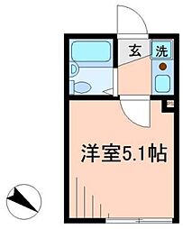 シャンテ京島 1Kの間取図画像