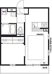 リブリ・メジュール 1LDKの間取図画像