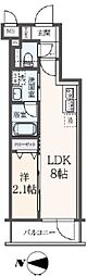 ハーモニーレジデンス東新宿 1LDKの間取図画像