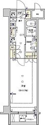 フィース水天宮前 1Kの間取図画像
