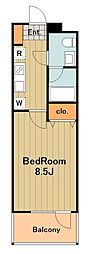 S-RESIDENCE玉川学園前 1Kの間取図画像