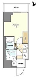 COMFORIALIV川崎南幸町 1Kの間取図画像