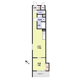 CASA CALMA南江口 1LDKの間取図画像