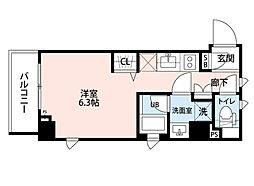 BCITY APARTMENT IKEBUKURO WEST 5階1Kの間取り