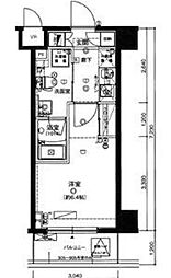 FORTIS#004 6階1Kの間取り