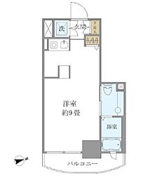 吉祥寺御殿山デュープレックスR's ワンルームの間取図画像