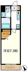ハートランド 1Kの間取図画像