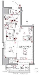 クレイシアIDZ鶴見 1LDKの間取図画像