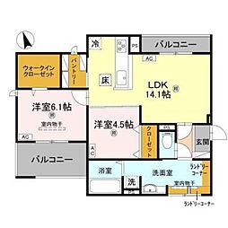 間取図画像 2LDK