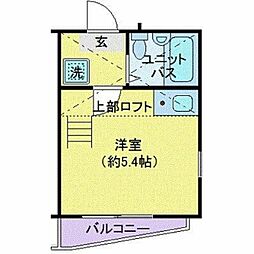 JR総武線 平井駅 徒歩4分の賃貸アパート 3階ワンルームの間取り