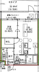 Lei洛東 1LDKの間取図画像