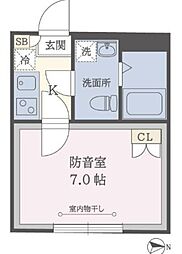 ラシクラス練馬エトワール 1Kの間取図画像