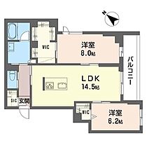 シンフォニア 00105 ｜ 埼玉県入間市下藤沢２丁目7-2之一部（賃貸マンション2LDK・1階・70.49㎡） その2