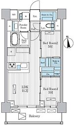 Terra蚕糸の森 2LDKの間取図画像