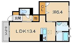 間取図画像 1LDK
