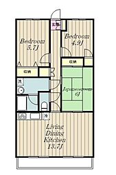 プリマベーラ3 3LDKの間取図画像