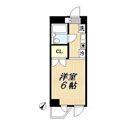 K3レジデンス ワンルームの間取図画像