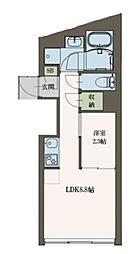 AGRACES武蔵小山II 4階1LDKの間取り