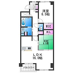 シャーメゾン白鷺 2LDKの間取図画像