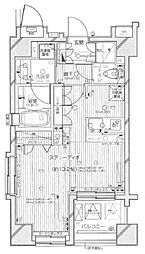 デュオ・スカーラ西麻布タワーセントラル ワンルームの間取図画像