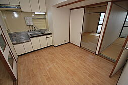 JR片町線(学研都市線) 津田駅 徒歩15分の賃貸マンション 4階3DKのリビング/ダイニング