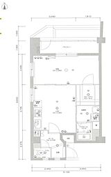 アマヴェル羽田空港 1DKの間取図画像