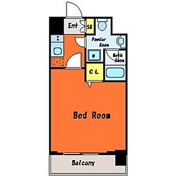 JR京浜東北・根岸線 大森駅 徒歩10分の賃貸マンション 5階1Kの間取り