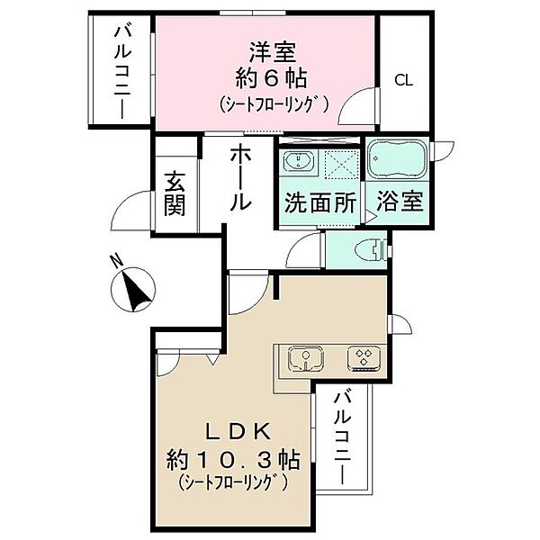 グランドール豪徳寺Ｖ 302｜東京都世田谷区豪徳寺１丁目(賃貸マンション1LDK・3階・43.08㎡)の写真 その2