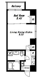 GRACECOURT清澄白河 1LDKの間取図画像