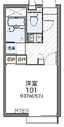 レオパレスコトブキ 1Kの間取図画像