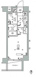 スカイコート中野沼袋 1Kの間取図画像