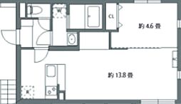 セレヌコート新江古田 1LDKの間取図画像