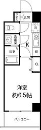 グランドゥールふじみ野 1Kの間取図画像