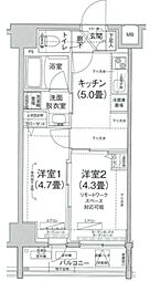 ティモーネグランデ田端ドゥーエ 2Kの間取図画像