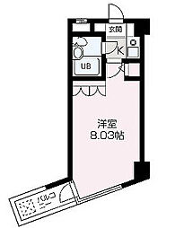ＶＯＸ−Ｈ3 5階ワンルームの間取り