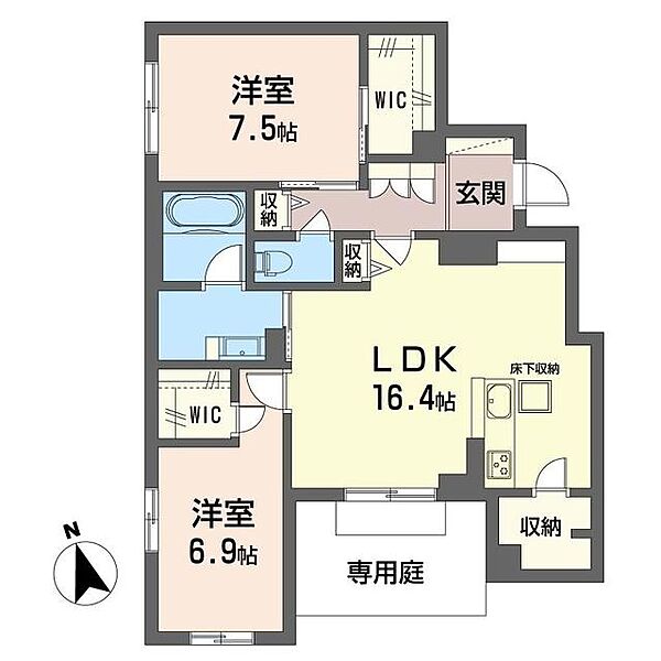 ＳａｐｈｉｒII 00103｜千葉県千葉市花見川区幕張本郷７丁目(賃貸マンション2LDK・1階・77.68㎡)の写真 その2