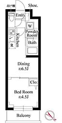 (仮称)プラチナスクエア赤羽 3階1DKの間取り