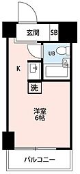 ライオンズマンション横浜ウエスト ワンルームの間取図画像