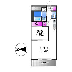 プレジオ永和ASIAN 1LDKの間取図画像