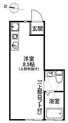 forest-1 ワンルームの間取図画像