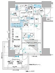 オーパスレジデンス中板橋 5階1LDKの間取り
