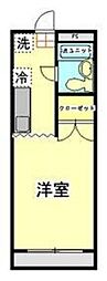グレースプレジオ 1Kの間取図画像