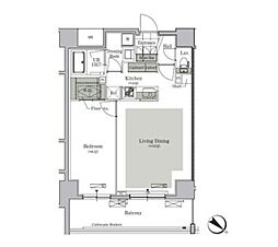 ParkCube西ヶ原STAGE 1LDKの間取図画像