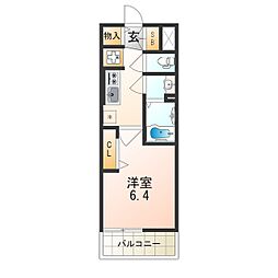 JR東海道・山陽本線 塚本駅 徒歩5分の賃貸マンション 8階1Kの間取り