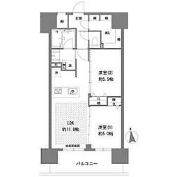 ラグゼナ八王子横山町 1SLDKの間取図画像