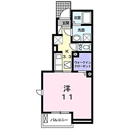 間取図画像 1K