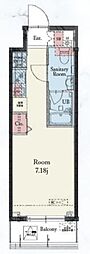 Residence IRUMA ワンルームの間取図画像