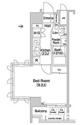 コンフォリア麻布EAST 1Kの間取図画像